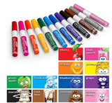 Crayola  Chisel Tip Silly Scents Washable Markers (12 Piece)-588199