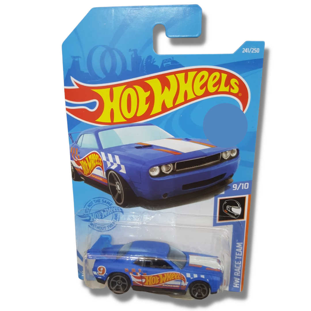 Hot Wheels Dodge Challenger Drift Car, [Blue] 241/250 Race Team 9/10