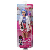 Barbie Scientist Doll (12 Inches), Blue Hair, Color Block Dress, Lab Coat & Flats, Microscope Accessor