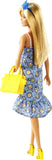 Mettle Barbie Doll Floral Dress Yellow Bag with Clothes and Accessories