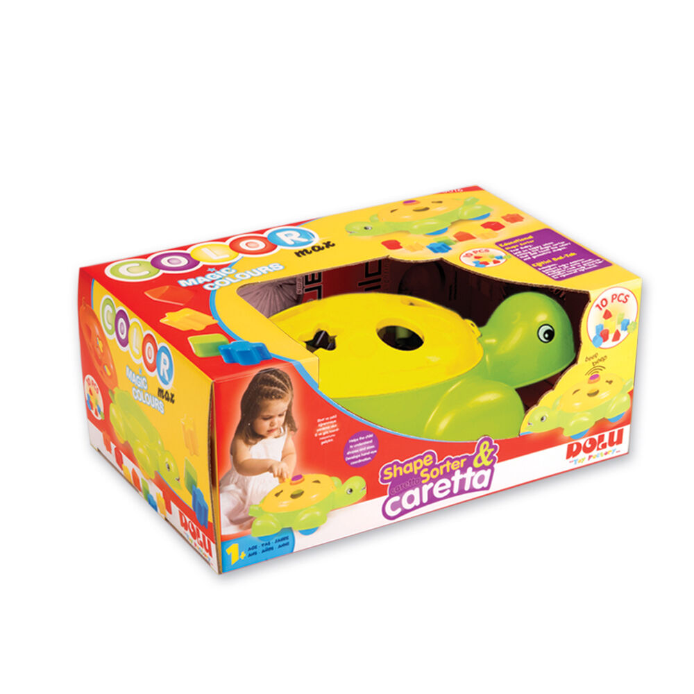 Turtle Shape Blocks Sorter Pull Push Along Baby Toddler Play Toy Set 12 Months+