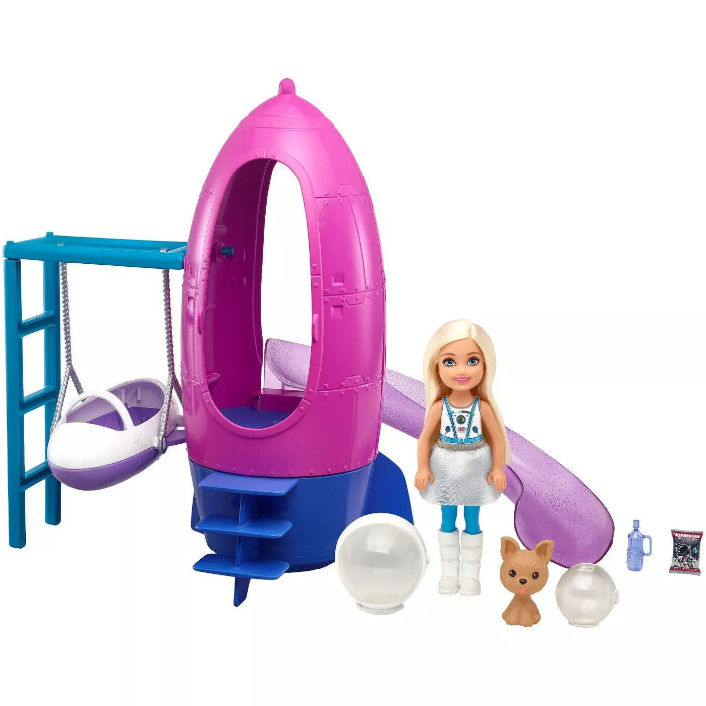 Barbie Chelsea & Puppy Space Discovery Playset with Rocket Ship Playset