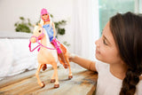Barbie Doll & Horse Playset, Blonde Hair with Riding Accessories FXH13 GIFT NEW