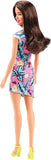 Barbie Flower Dresses - Pink Dress And Blackhair Doll