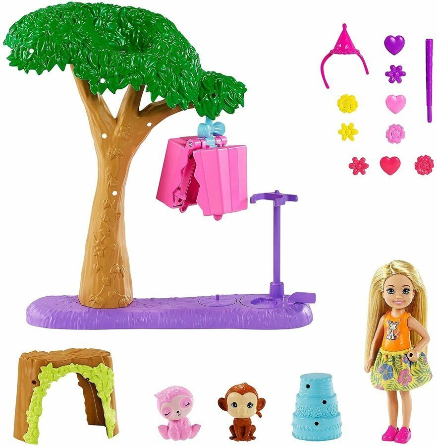 Barbie and Chelsea The Lost Birthday Party Fun Playset with Doll
