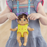 Littles by Baby Alive, Carry ‘n Go Squad, Little Nadia Brown Hair Brown/a