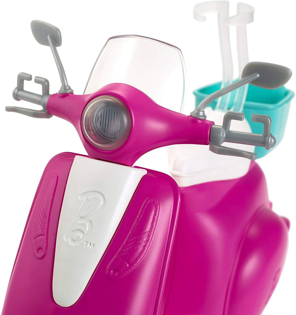 Barbie Doll & Pink Scooter Set