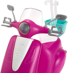 Barbie Doll & Pink Scooter Set
