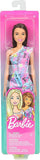 Barbie Flower Dresses - Pink Dress And Blackhair Doll