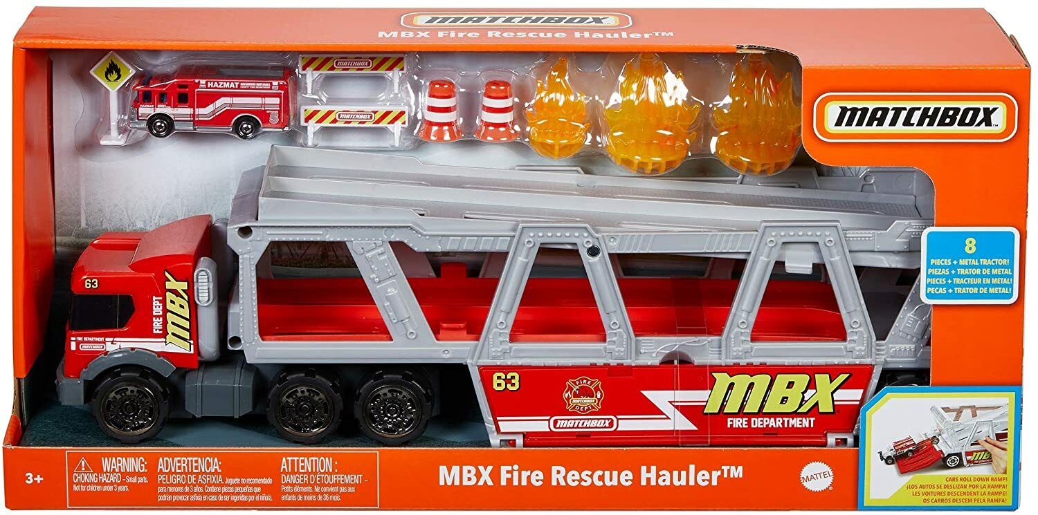 Matte Matchbox Fire Rescue Hauler