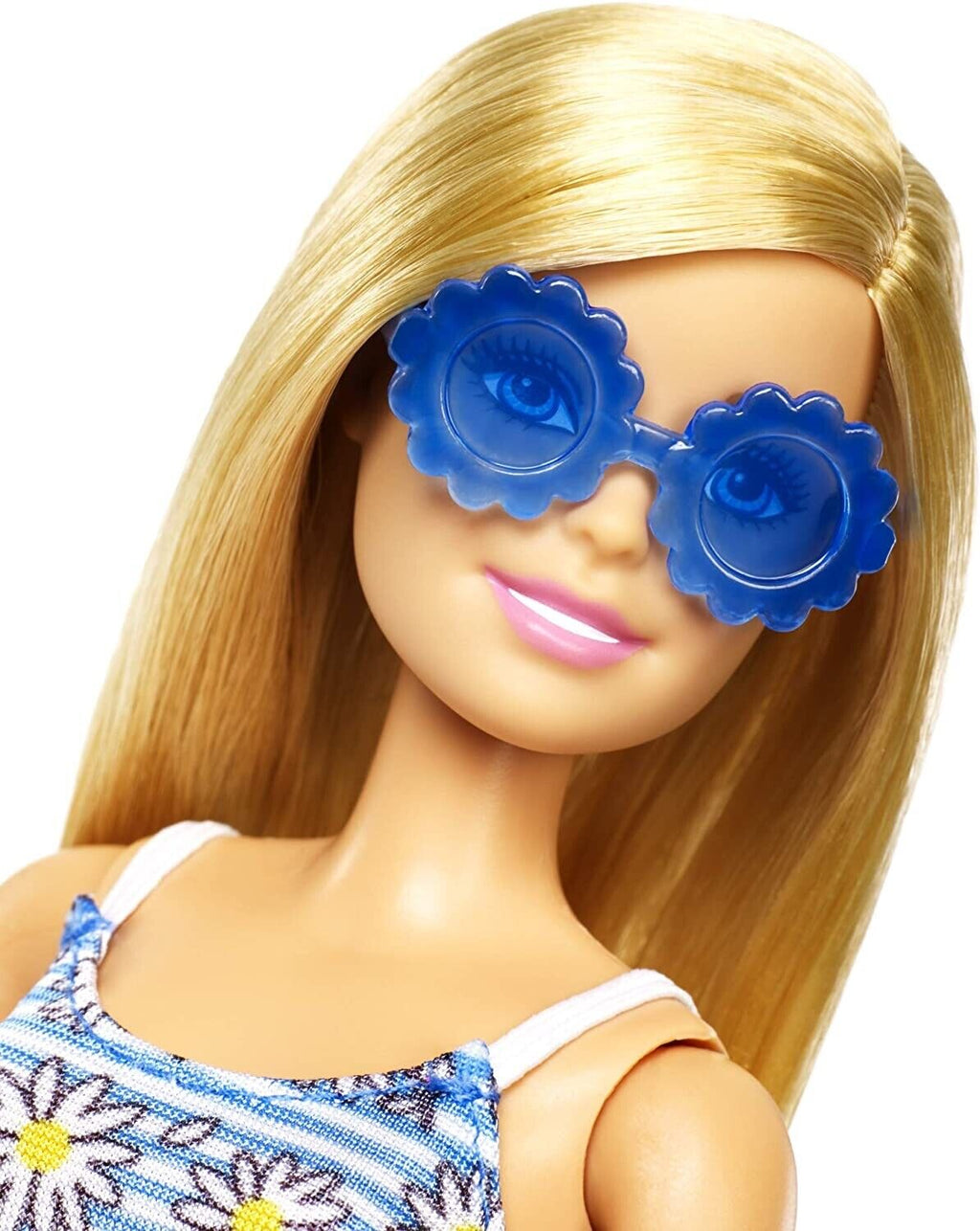 Barbie Doll Floral Dress Yellow Bag with Clothes and Accessories