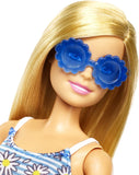 Mettle Barbie Doll Floral Dress Yellow Bag with Clothes and Accessories