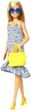 Mettle Barbie Doll Floral Dress Yellow Bag with Clothes and Accessories