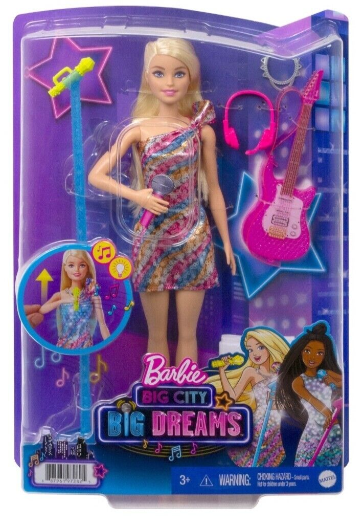 Barbie Malibu Roberts Light-Up Barbie - Big City, Big Dreams Musical Doll with Glowing Features for Kids Main image