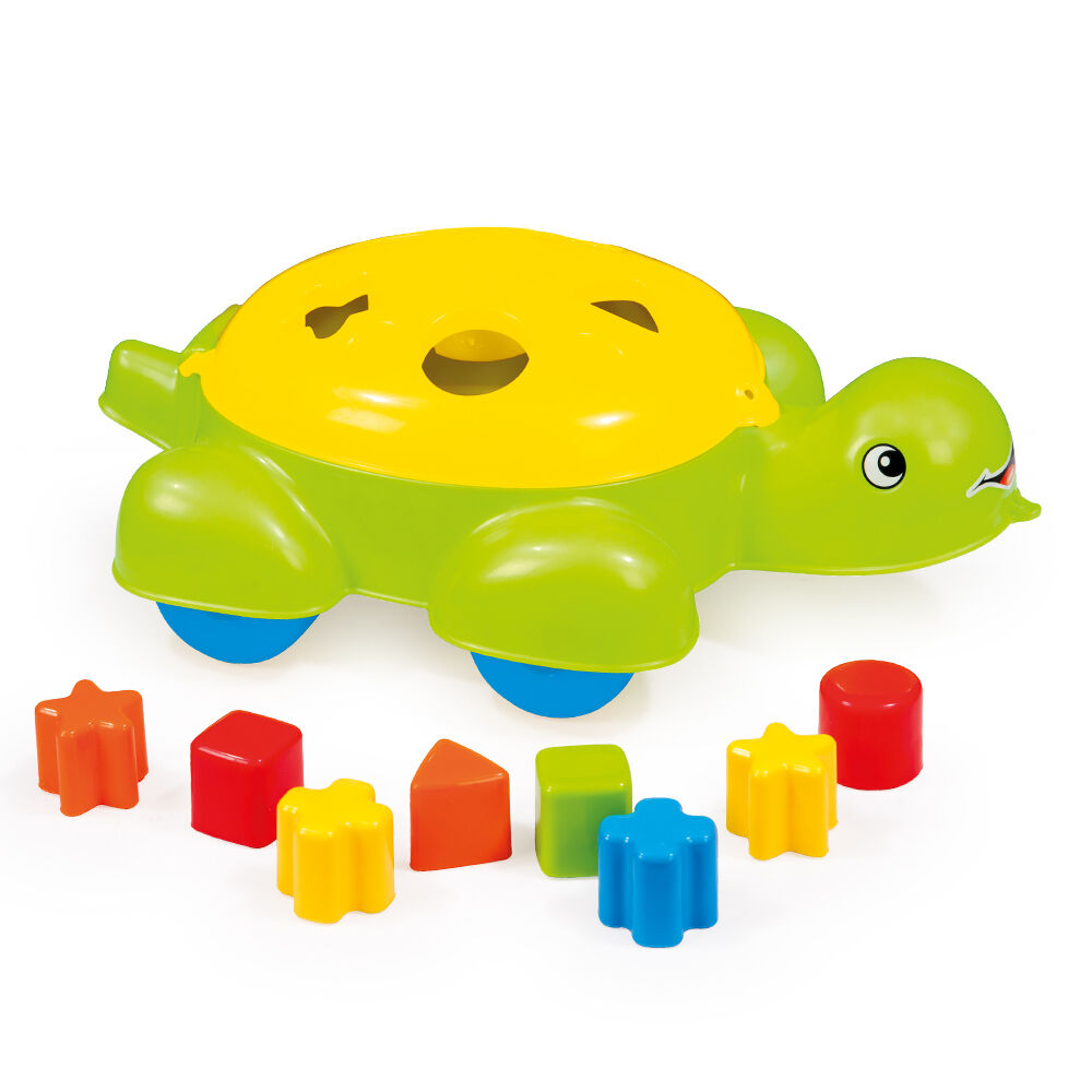 Turtle Shape Blocks Sorter Pull Push Along Baby Toddler Play Toy Set 12 Months+