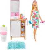 Barbie Doll, Bathroom Counter With Toilet & 11 Accessories New