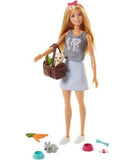 Barbie Animal Lovers Playset Puppy and Bunny Doll Mattel CHOP
