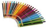 Crayola 684050 Long Barrel Colored Woodcase Pencils 3.3 mm 50 Assorted Colors/Set