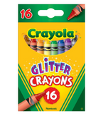 Crayola Glitter Crayons, Regular Size, 16 Count-3716